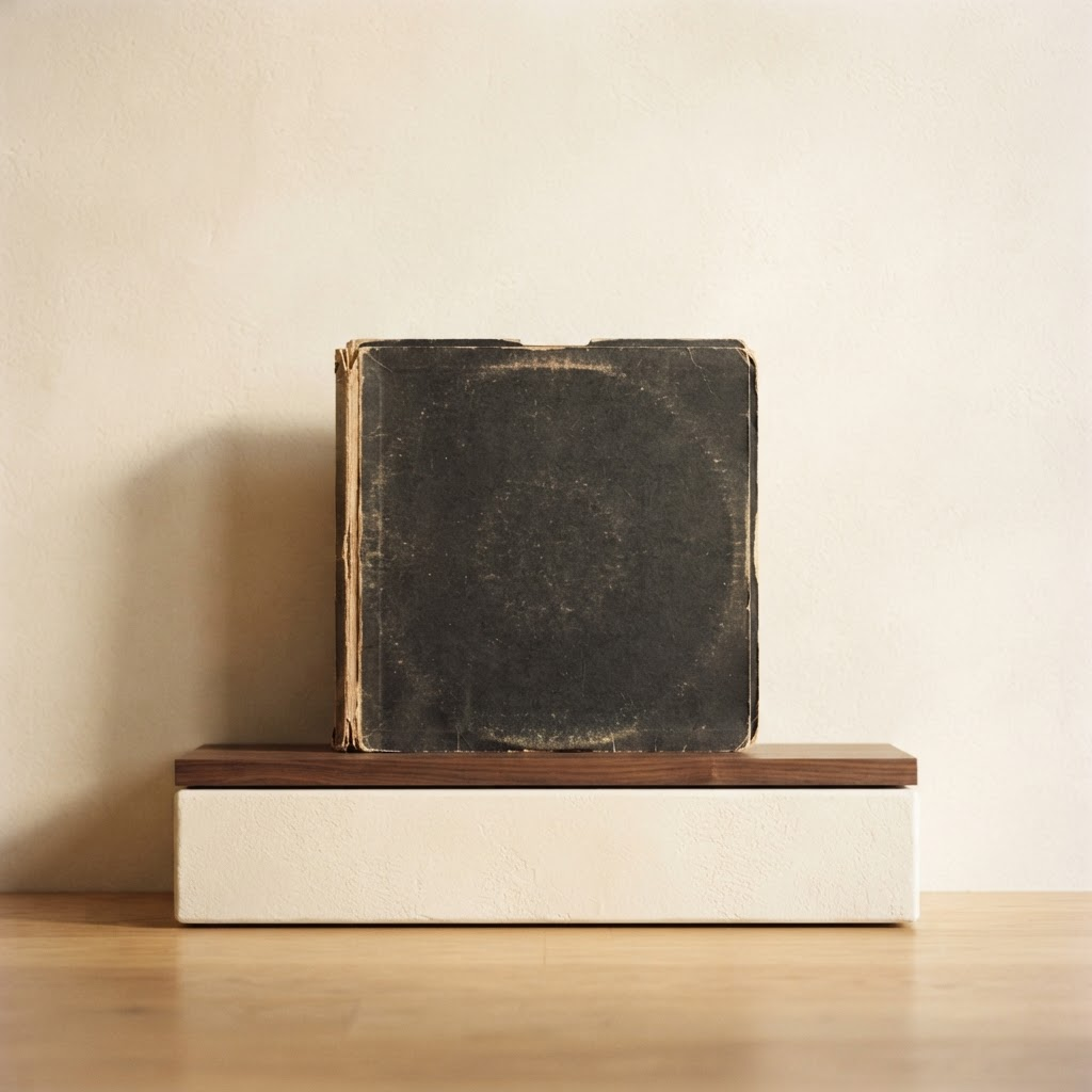 A rare original jazz vinyl pressing standing in its gatefold sleeve